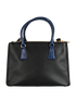 Medium Galleria, &pound;1,200, Handbags, Black/Blue, Leather, Back view